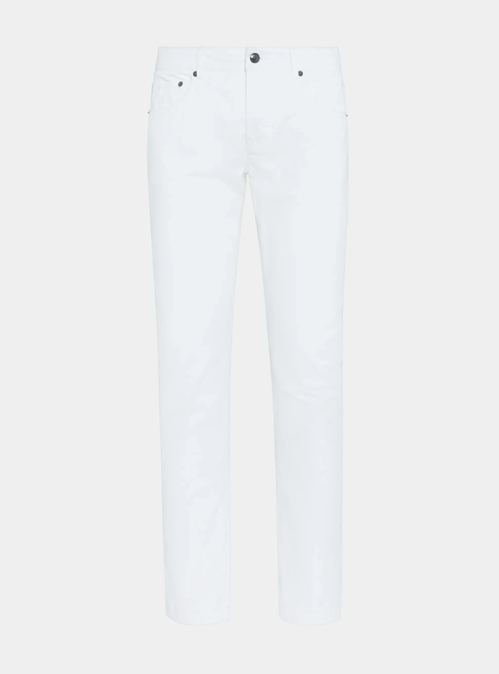 Pantaloni 5 tasche in twill di cotone