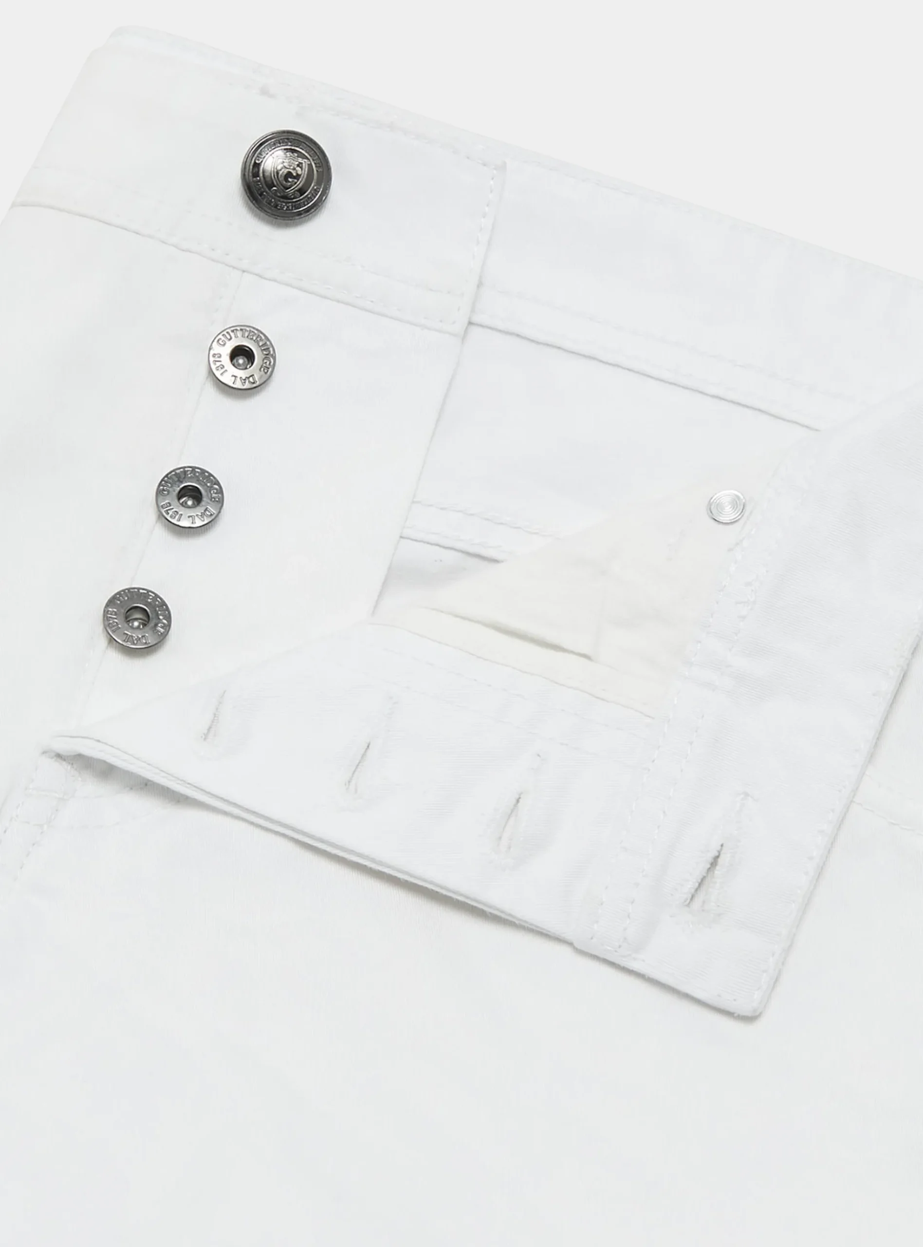 Pantaloni 5 tasche in twill di cotone