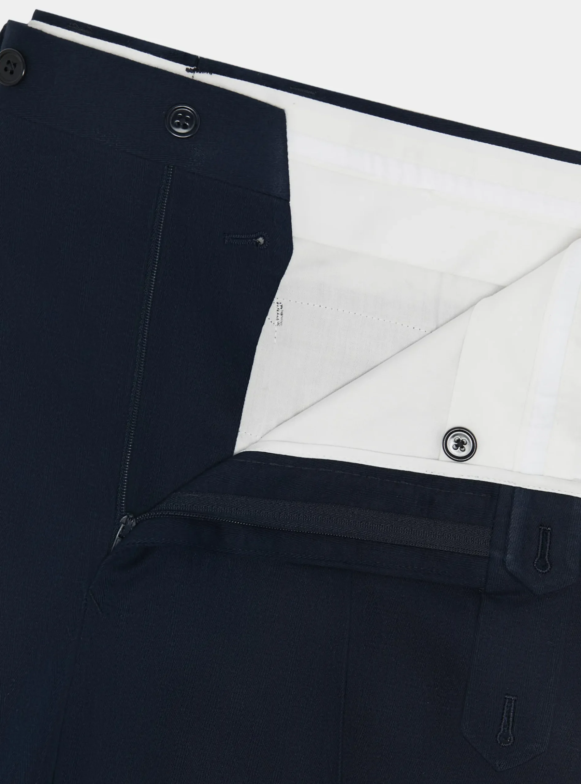 Pantaloni abito doppiopetto in cotone e lino
