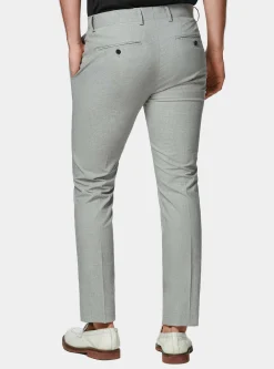 Pantaloni abito grigio in cotone stretch