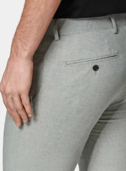 Pantaloni abito grigio in cotone stretch
