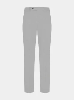 Pantaloni abito grigio in cotone stretch