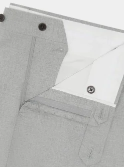 Pantaloni abito grigio in cotone stretch
