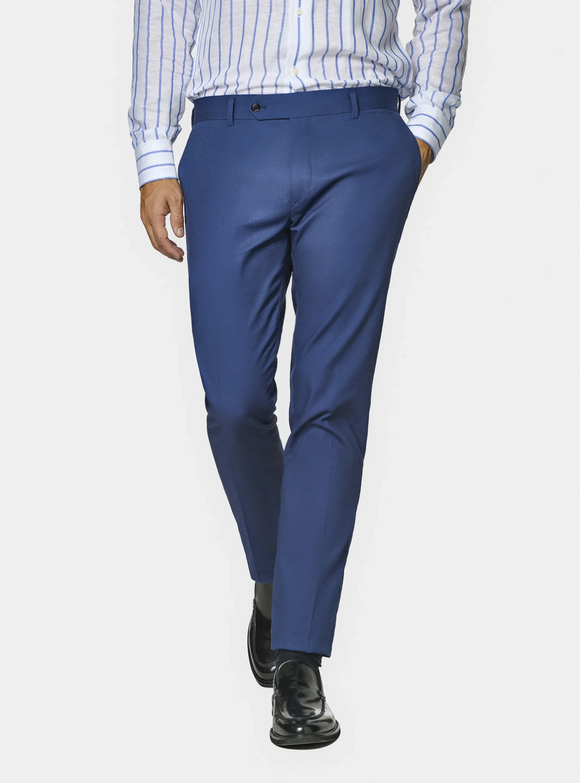 Pantaloni abito in cotone armaturato