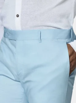 Pantaloni abito in cotone armaturato
