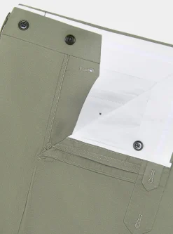 Pantaloni abito in cotone armaturato