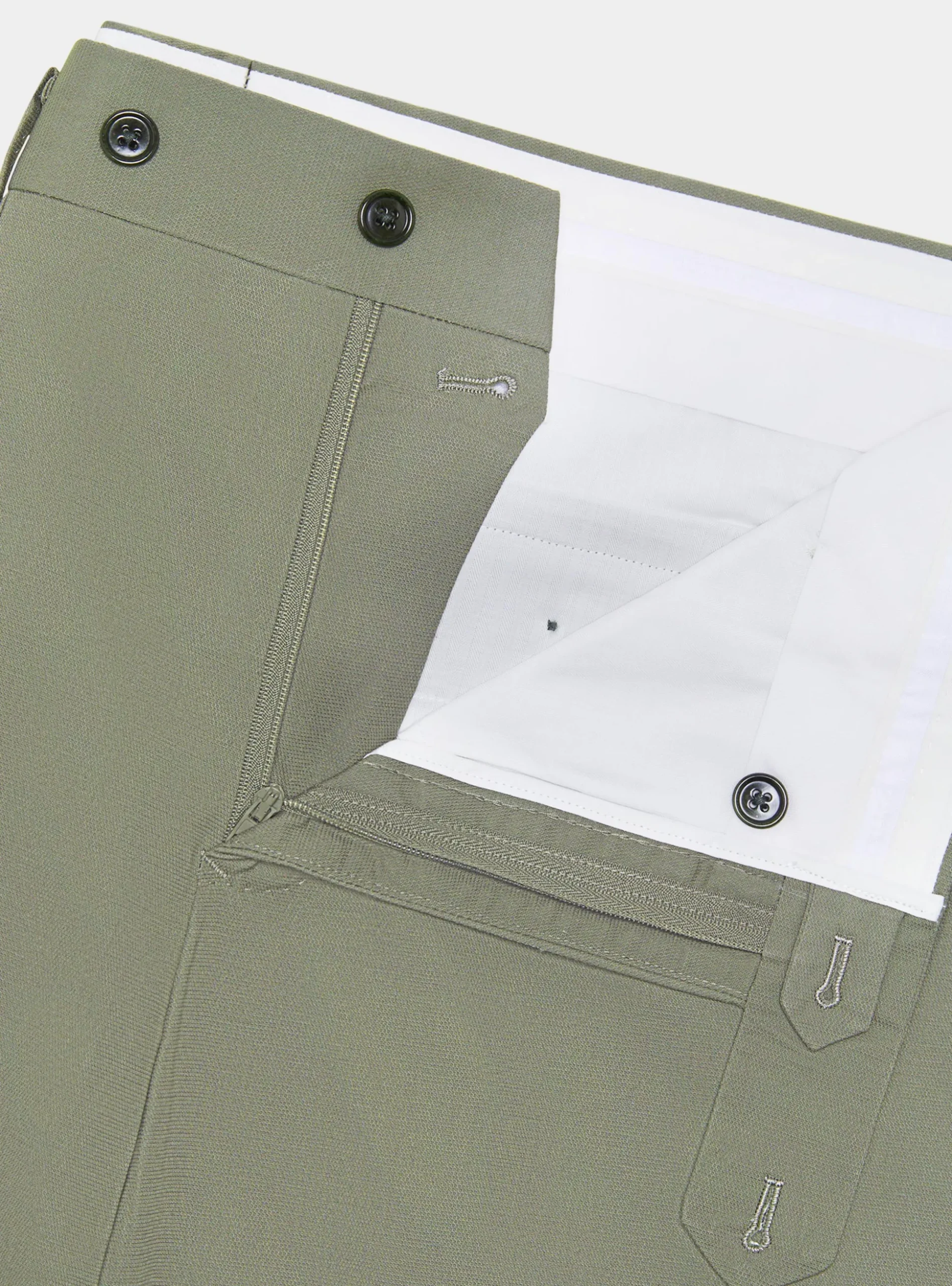Pantaloni abito in cotone armaturato
