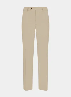 Pantaloni abito in cotone armaturato
