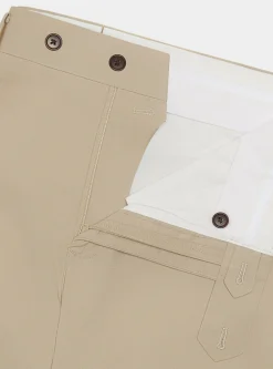 Pantaloni abito in cotone armaturato