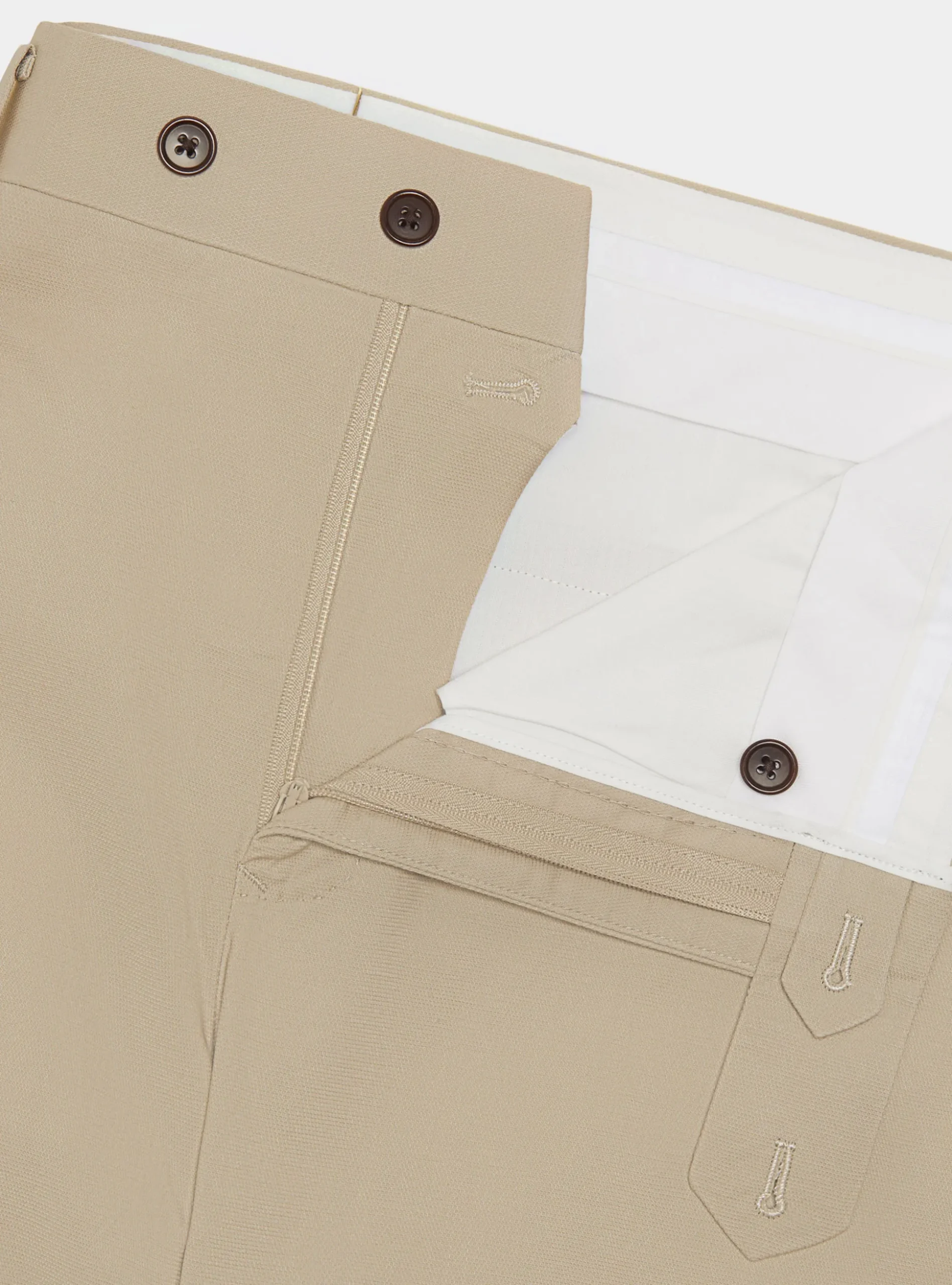 Pantaloni abito in cotone armaturato