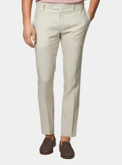 Pantaloni abito in puro lino