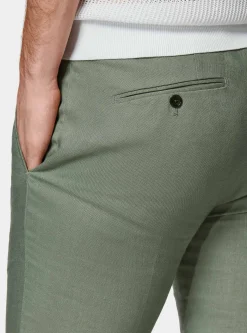 Pantaloni abito in puro lino
