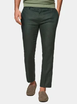 Pantaloni abito in puro lino