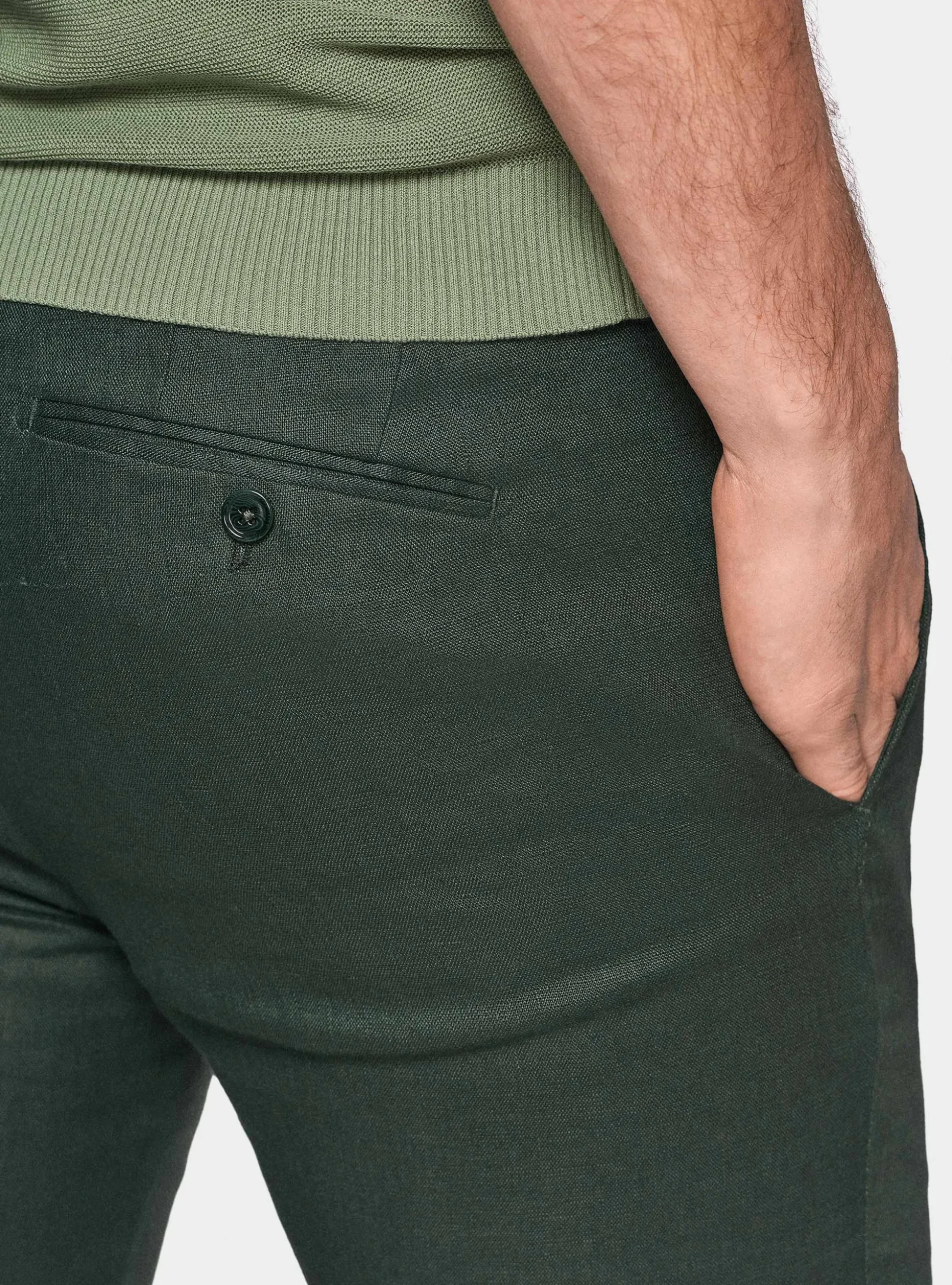Pantaloni abito in puro lino