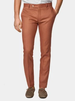 Pantaloni abito in puro lino