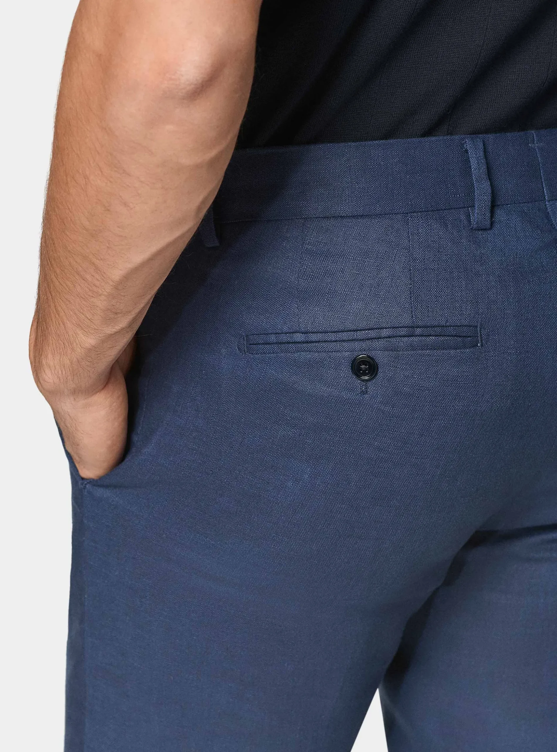 Pantaloni abito in puro lino