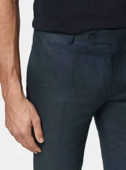 Pantaloni abito in puro lino