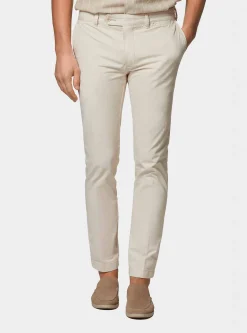 Pantaloni chino slim fit in cotone twill