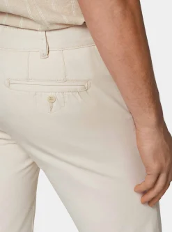 Pantaloni chino slim fit in cotone twill