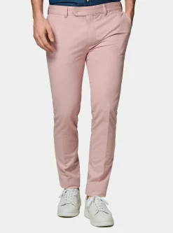Pantaloni chino slim fit in cotone twill