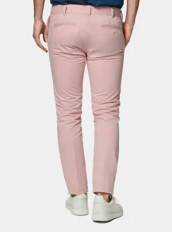 Pantaloni chino slim fit in cotone twill