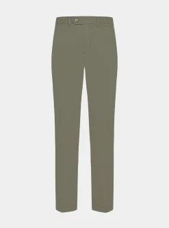 Pantaloni chino slim fit in cotone twill