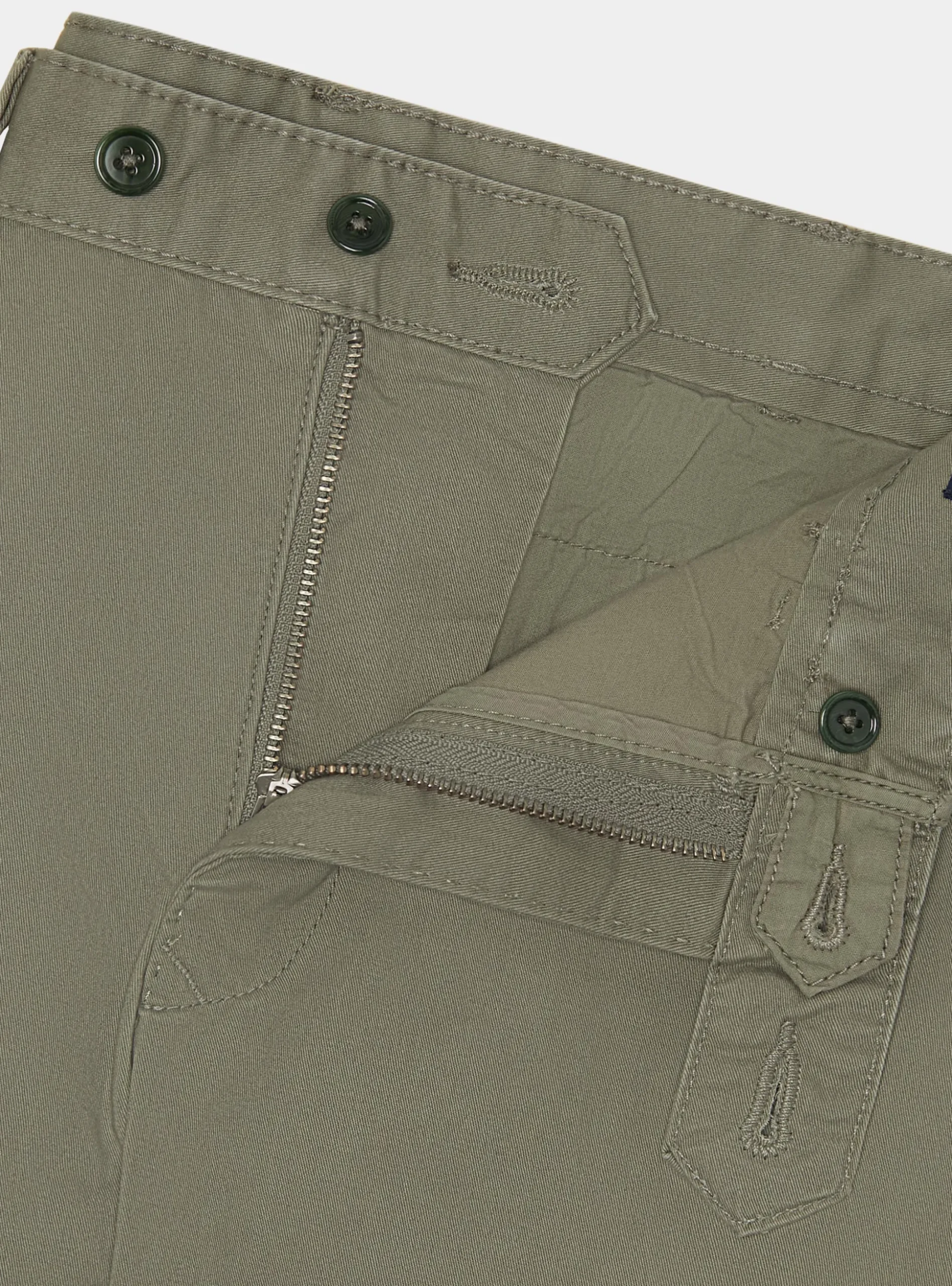 Pantaloni chino slim fit in cotone twill