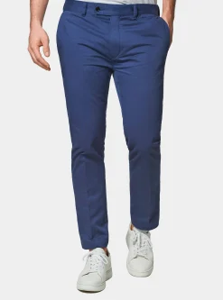 Pantaloni chino slim fit in cotone twill