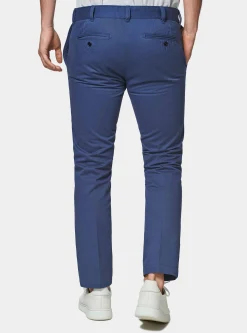 Pantaloni chino slim fit in cotone twill