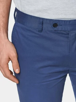 Pantaloni chino slim fit in cotone twill