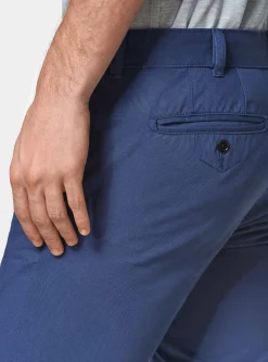 Pantaloni chino slim fit in cotone twill