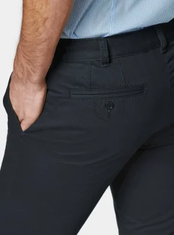 Pantaloni chino slim fit in cotone twill
