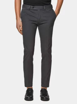 Pantaloni chino slim fit in cotone twill