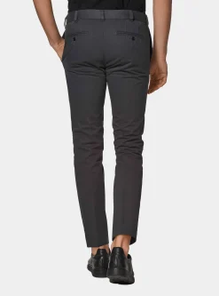 Pantaloni chino slim fit in cotone twill