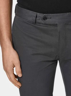 Pantaloni chino slim fit in cotone twill