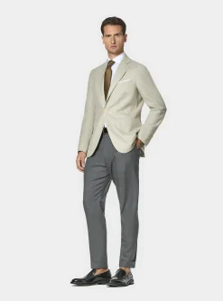 Pantaloni doppia pince in pura lana Vitale Barberis Canonico