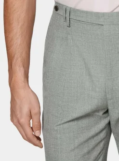 Pantaloni doppia pince in pura lana Vitale Barberis Canonico