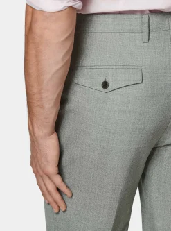 Pantaloni doppia pince in pura lana Vitale Barberis Canonico