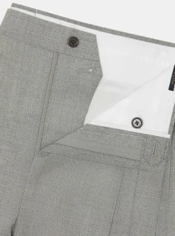 Pantaloni doppia pince in pura lana Vitale Barberis Canonico