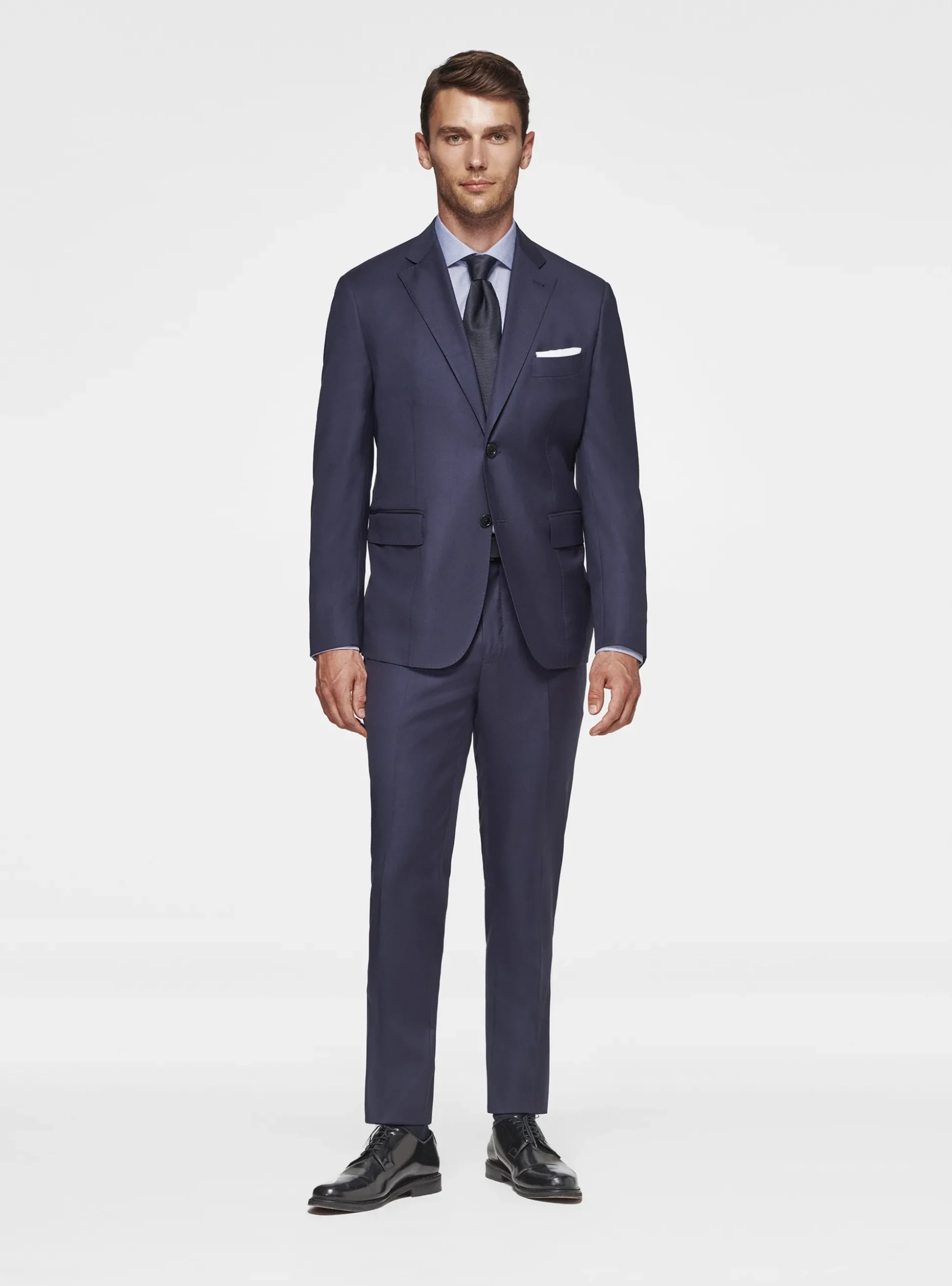 Pantaloni drop 4 in pura lana Vitale Barberis Canonico