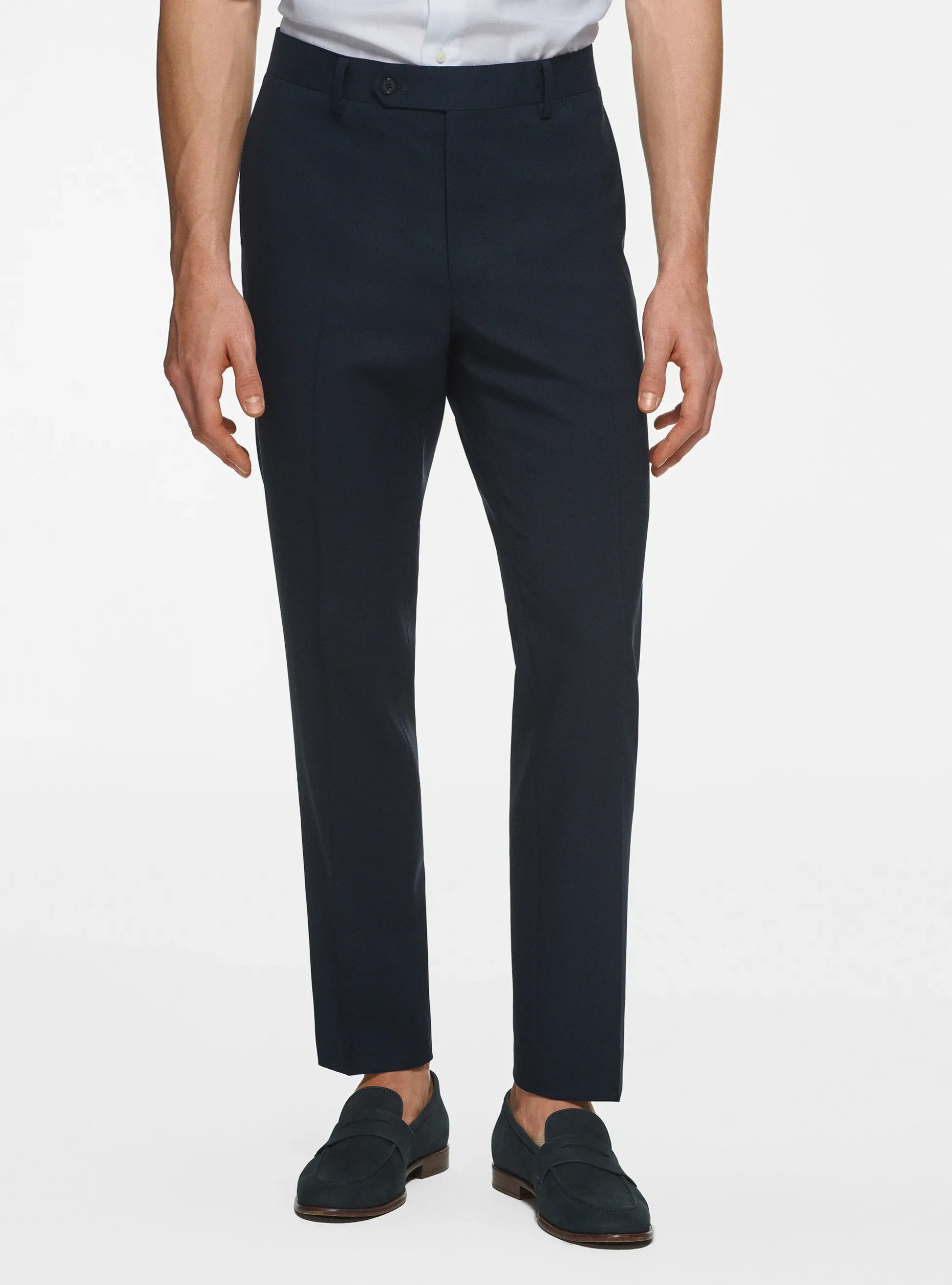 Pantaloni drop 4 in pura lana