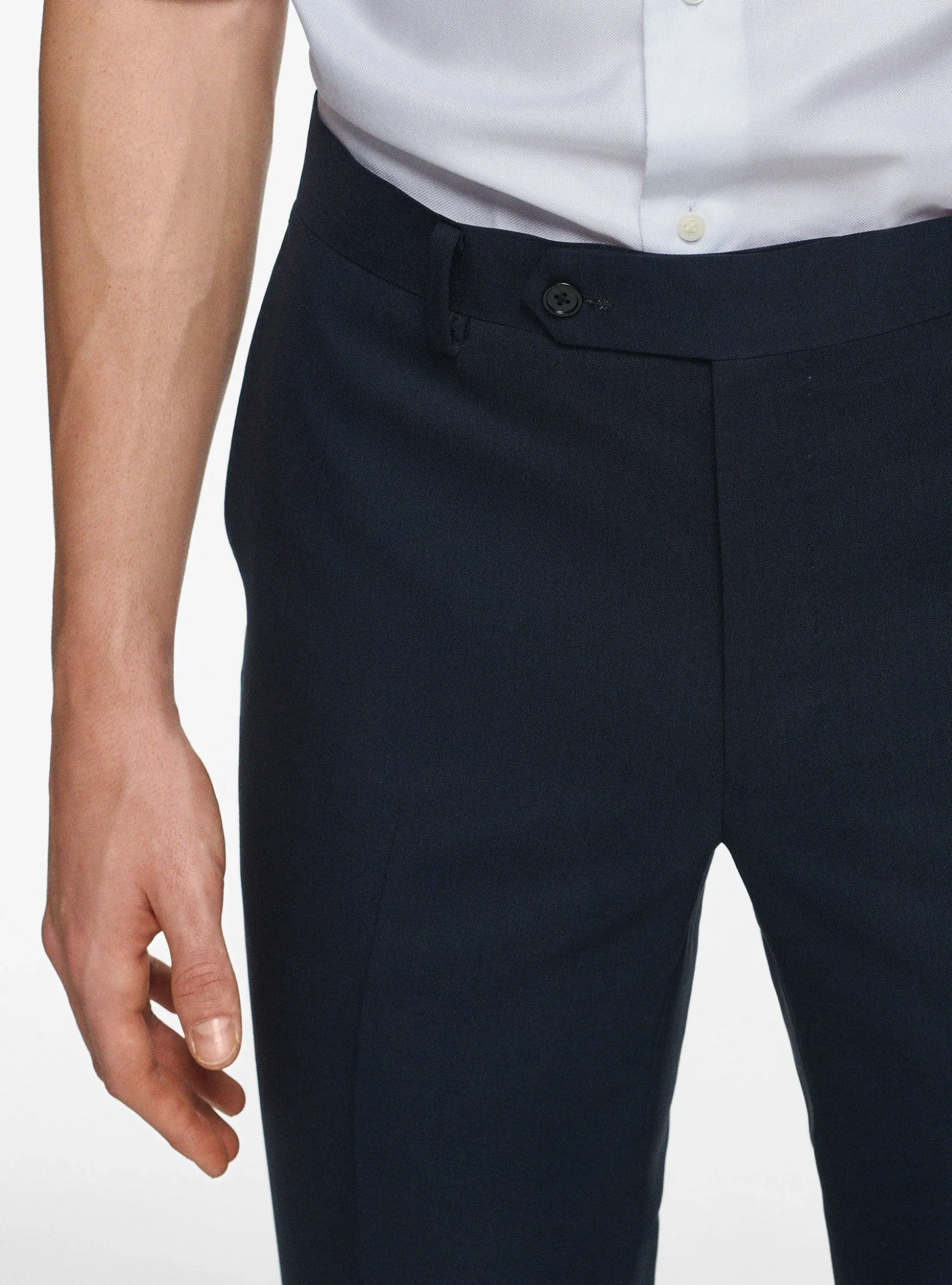 Pantaloni drop 4 in pura lana