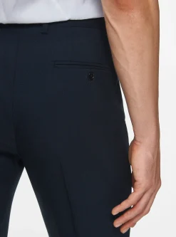 Pantaloni drop 4 in pura lana