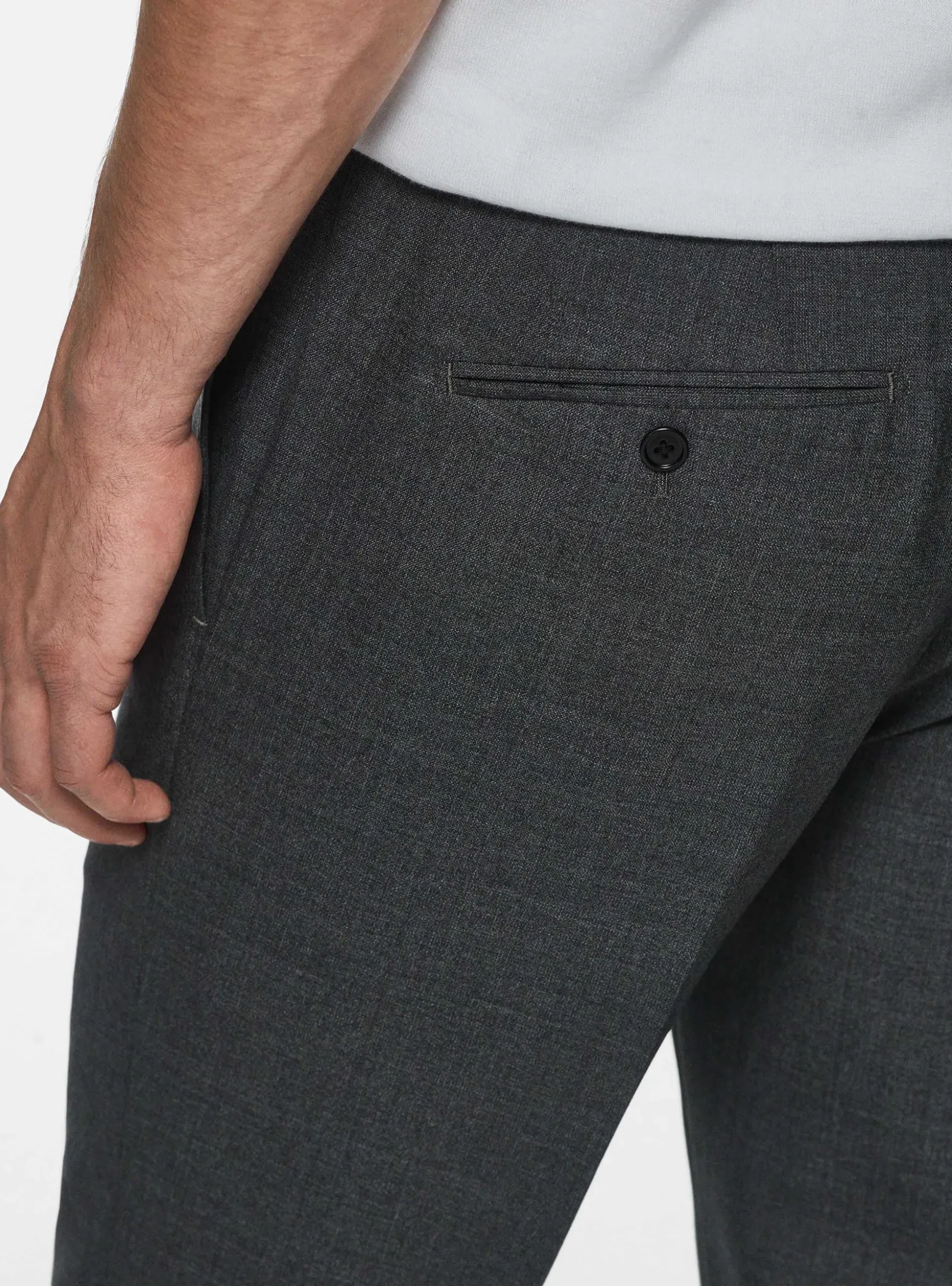 Pantaloni drop 4 in pura lana