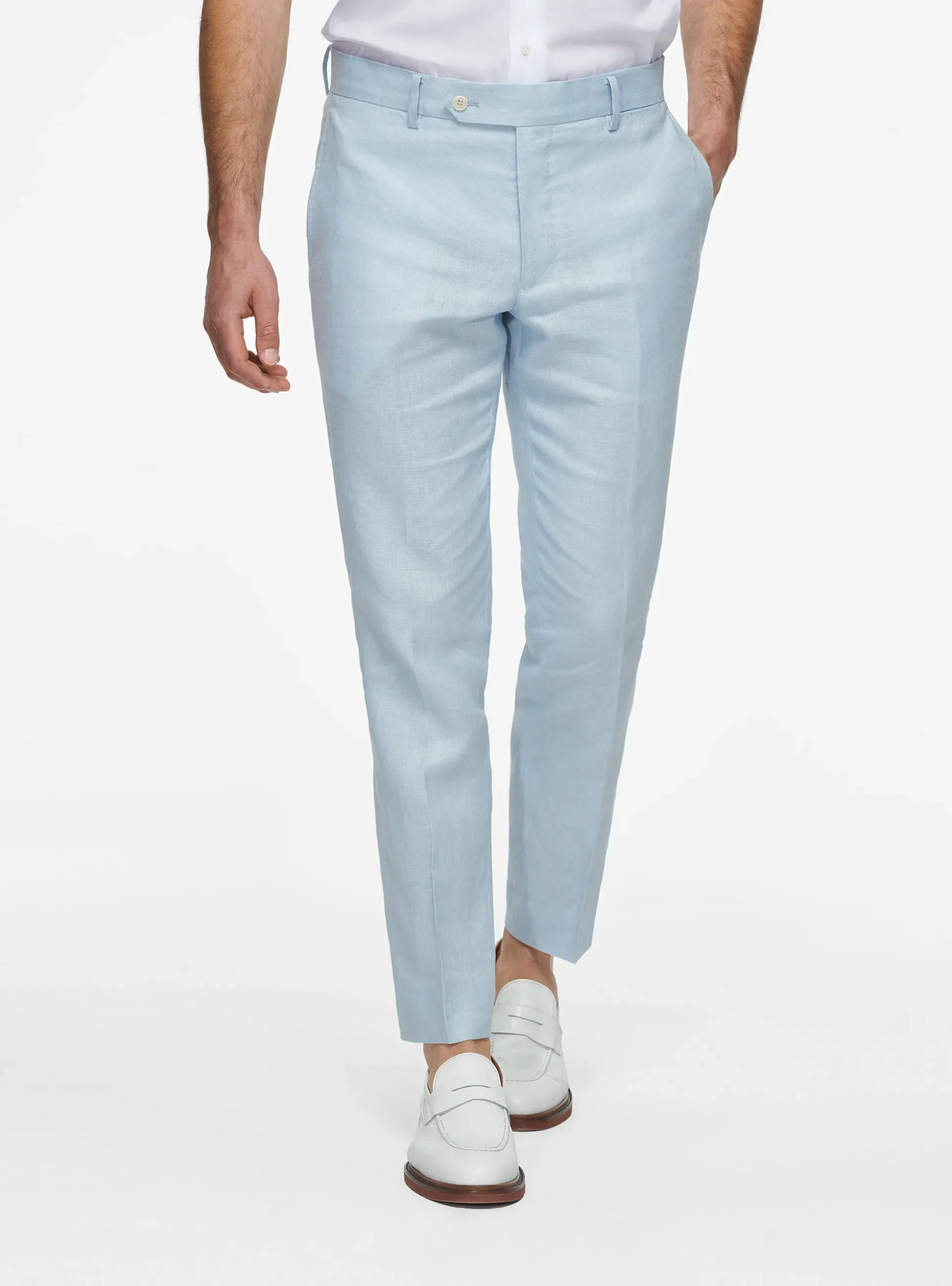 Pantaloni in puro lino