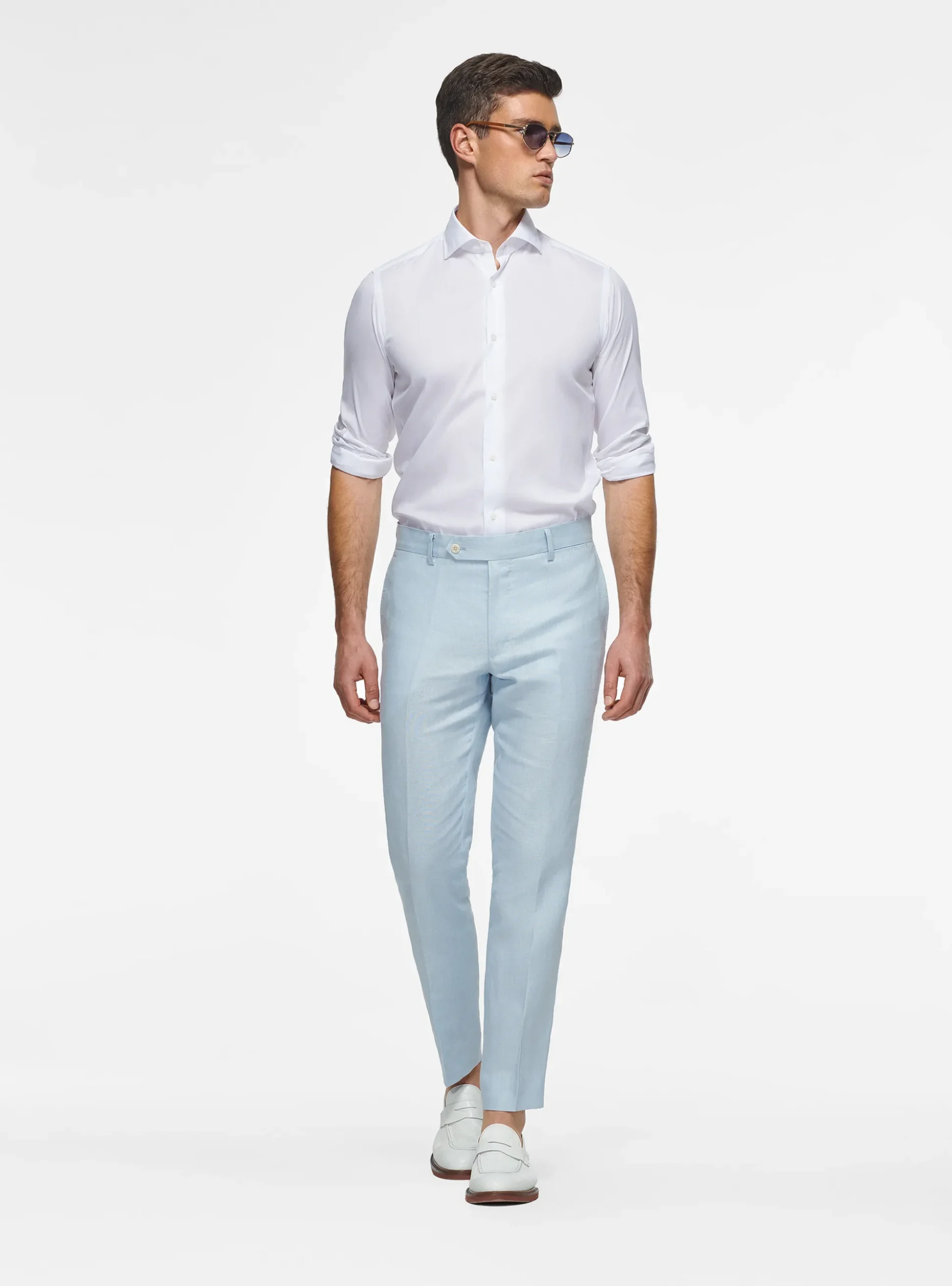 Pantaloni in puro lino