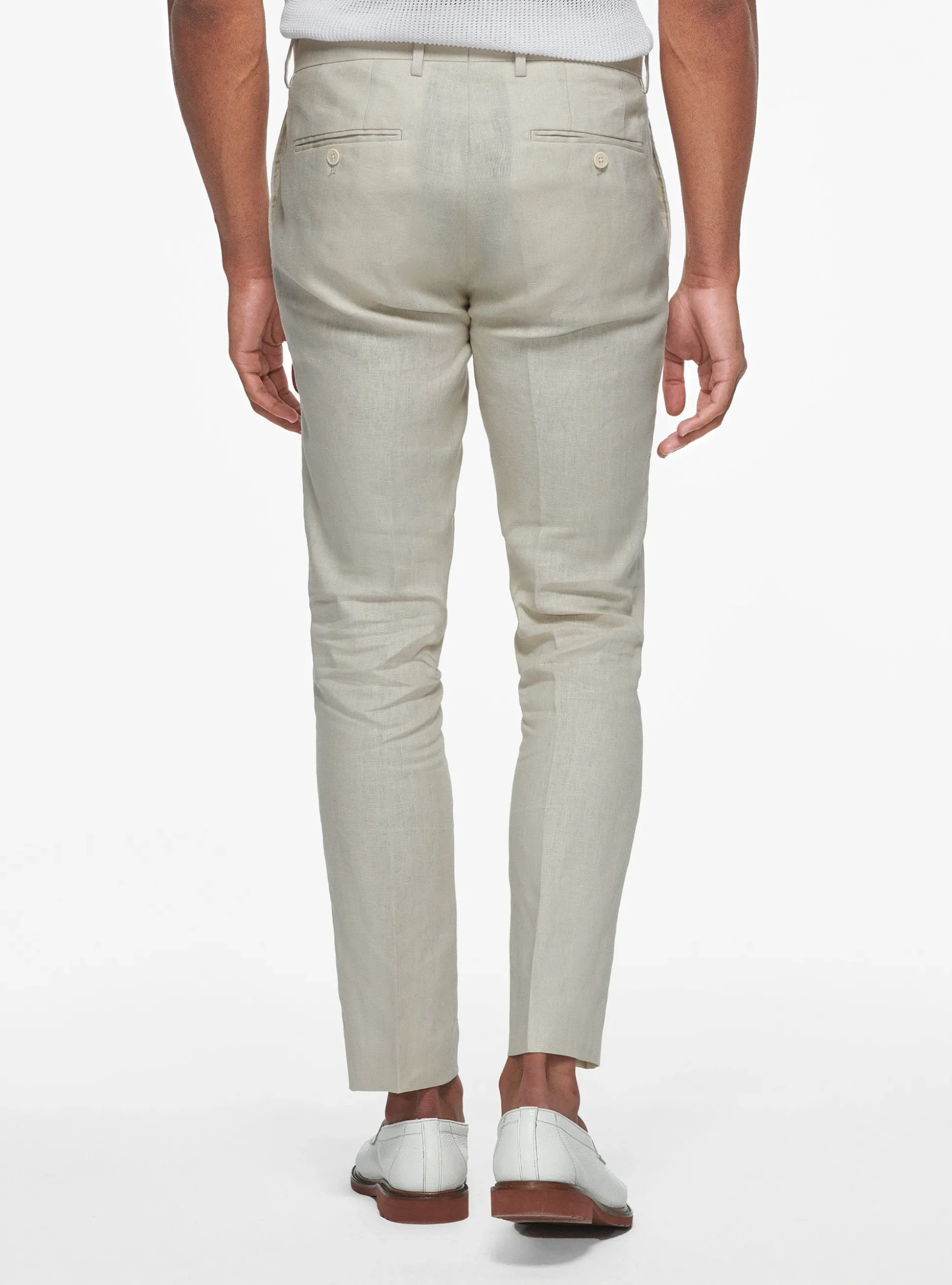 Pantaloni in puro lino