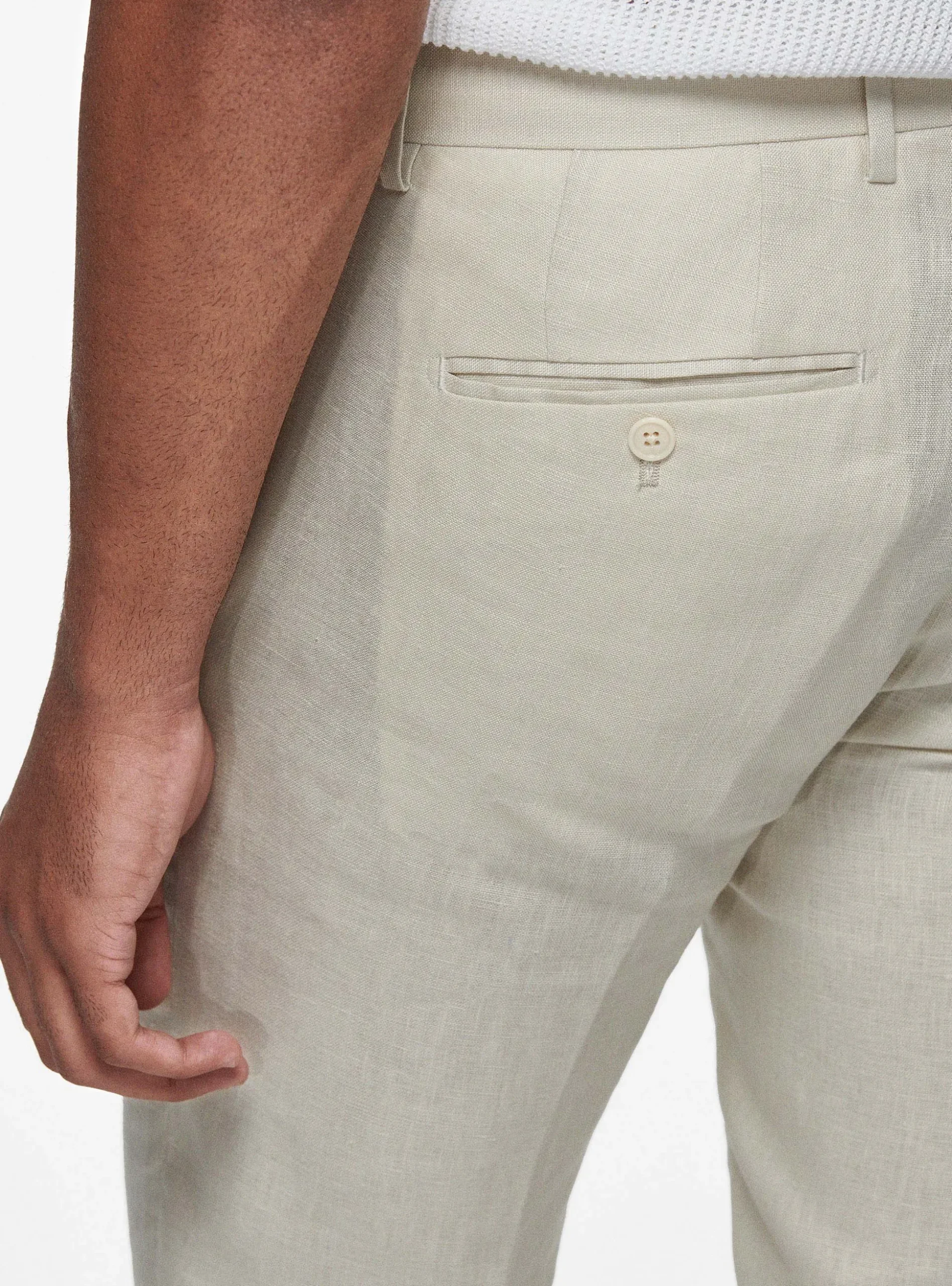 Pantaloni in puro lino