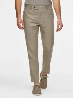 Pantaloni in puro lino