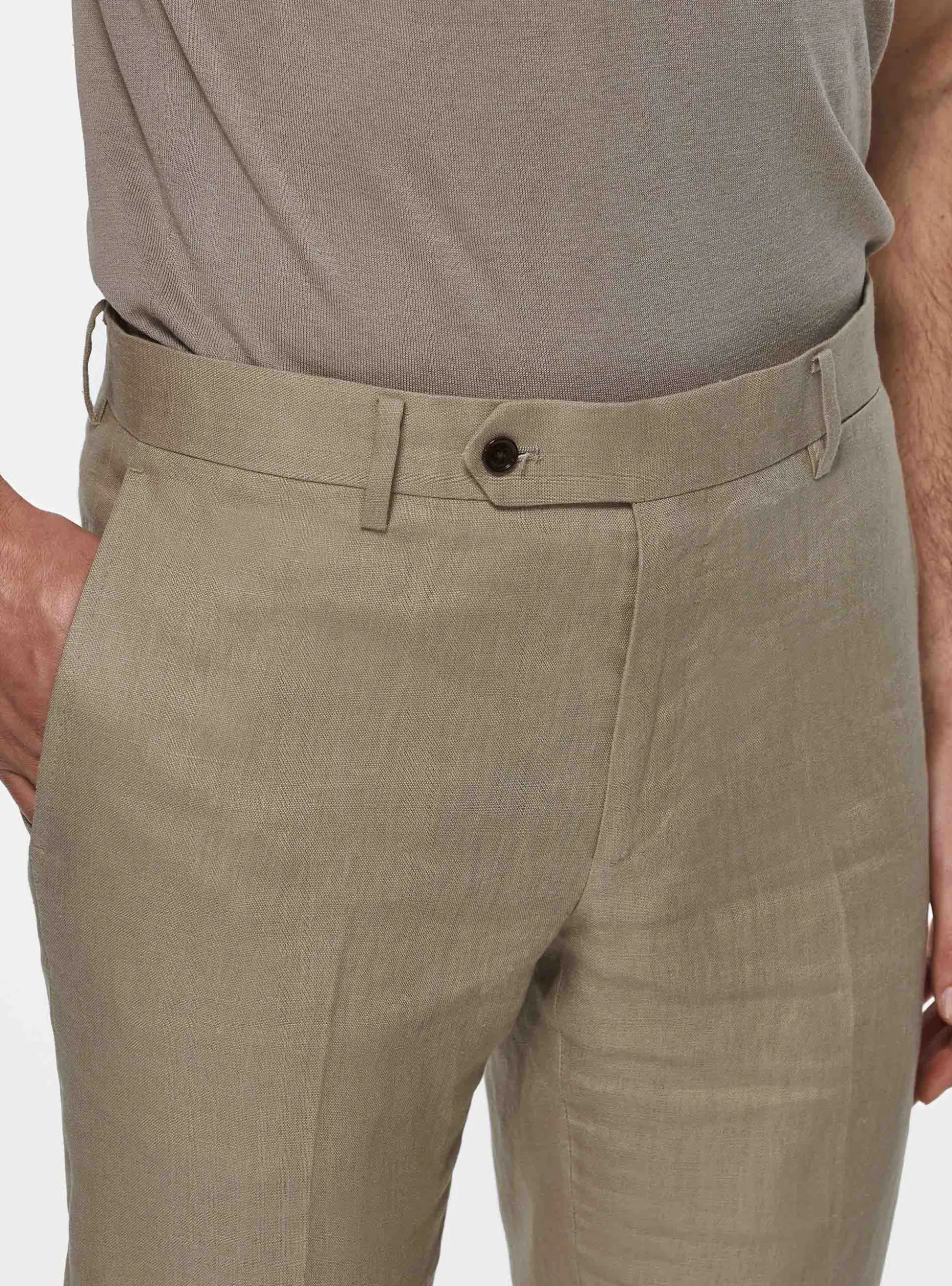 Pantaloni in puro lino